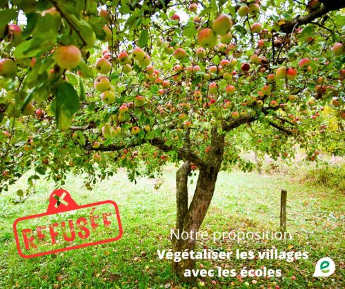 Proposition de projet de végétalisation refusée